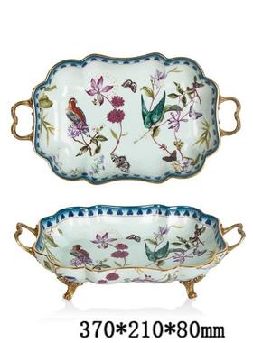 欧式奢华法式复古美式装饰品托盘