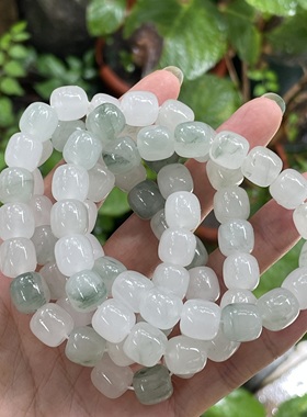 女冰翠玉天山玉新中式手串
