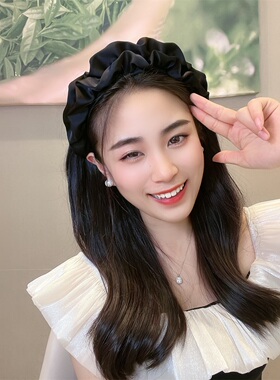 气质褶皱宽边发箍女款