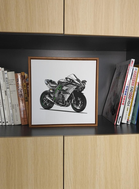 kawasaki川崎h2r30x30cm装饰画
