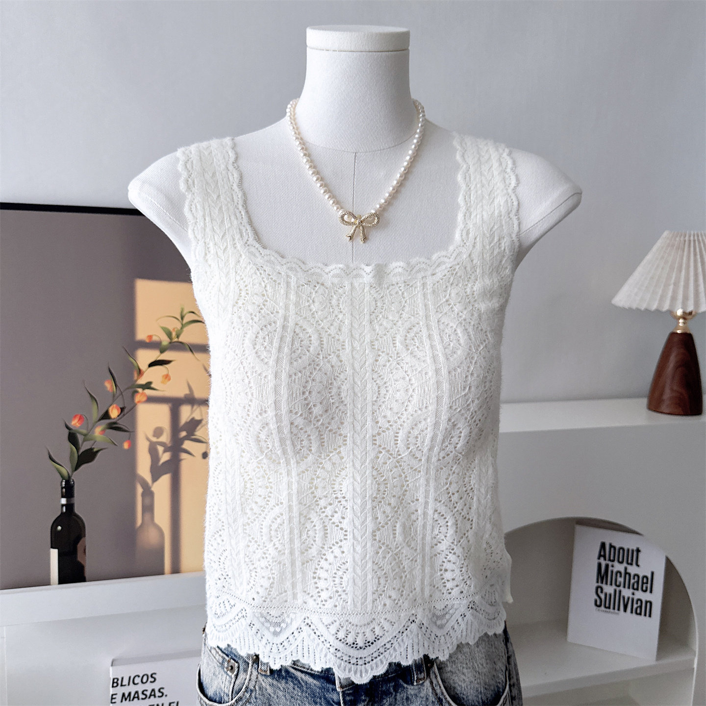 2025新款法式蕾丝吊带背心女内搭带胸垫一体式保暖内衣打底衫上衣,淘宝优惠券,粉丝福利购,淘宝优惠卷