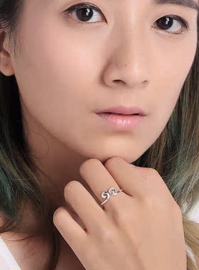 纯银紧箍咒时尚风情侣戒指