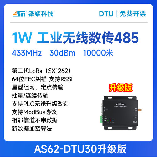 DTU无线数传电台485无线通讯收发LORA模块扩频SX1278更稳定10KM - 图1