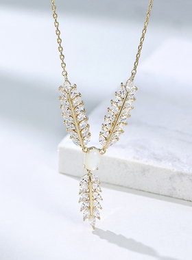 仿珍珠女轻奢风毛衣链时尚个性