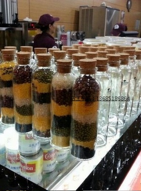 木塞奶茶方形礼品星星瓶