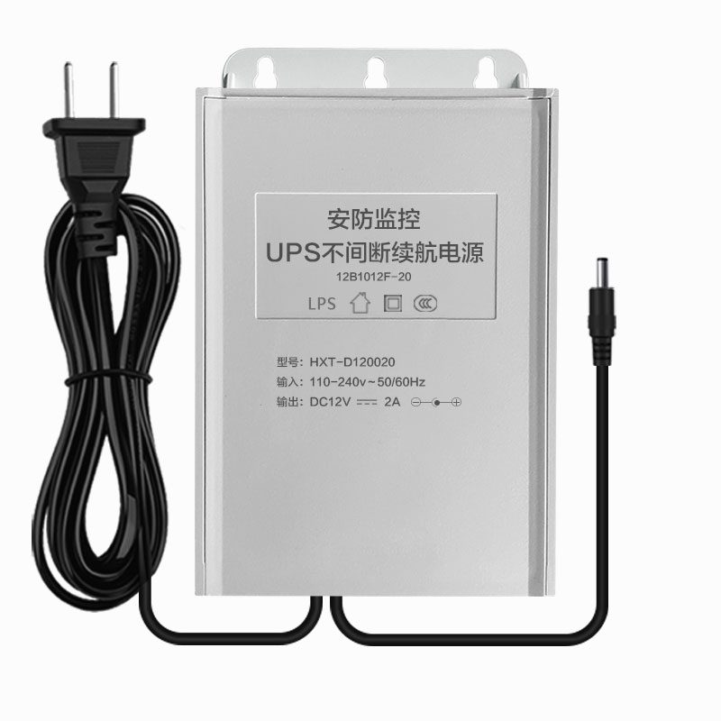 监控UPS不间断电源断电续航备用锂电池12V应急电源适配器室外防雨 - 图3