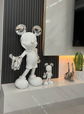 玻璃钢迎宾卡通客厅米奇大摆件