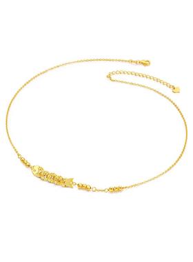 越生南沙金来财锦级鲤五帝钱项链碎碎冰轻奢高骨锁25.8.12.链七夕