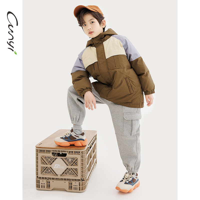 纯一良品童装男童羽绒服秋冬新品中大童防风高帽口保暖外套,淘宝优惠券,粉丝福利购,淘宝优惠卷