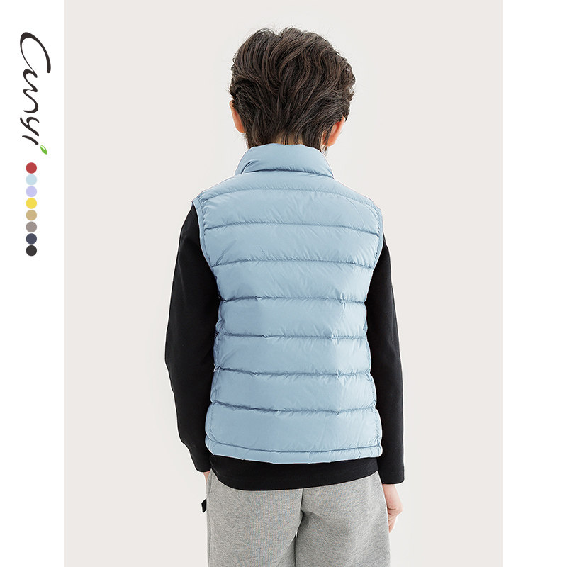 Cunyi纯一良品童装儿童羽绒马甲秋冬新品中大童绗版外穿羽绒背心,淘宝优惠券,粉丝福利购,淘宝优惠卷
