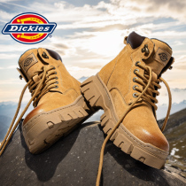 Dickies Martin Boots Mens Shoes Autumn Winter 2023 New Tooling Boots Outdoor Snow-plus Suede Cotton Shoes