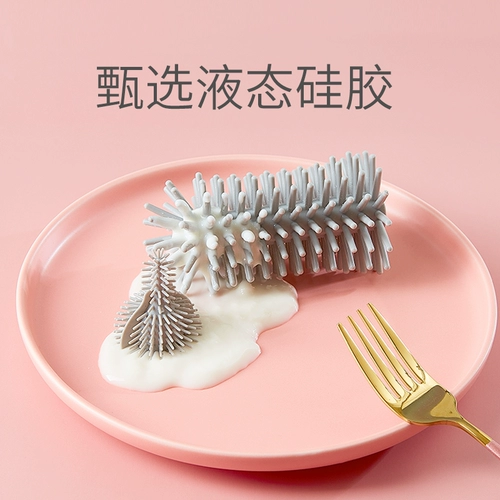 Портативный ершик для бутылочки, щетка, щеточка, кисть, моющее средство для бутылочек, средство детской гигиены