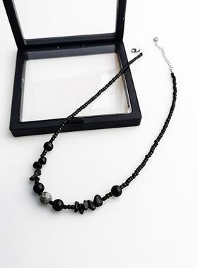 不规则石天然石中式项链天然石