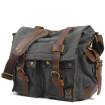 American Retro Waterproof Canvas Slanted Satchel Casual Single Shoulder Bag Mens Bag Outdoor Minimalist Locomotive Large Capacity Mailbag