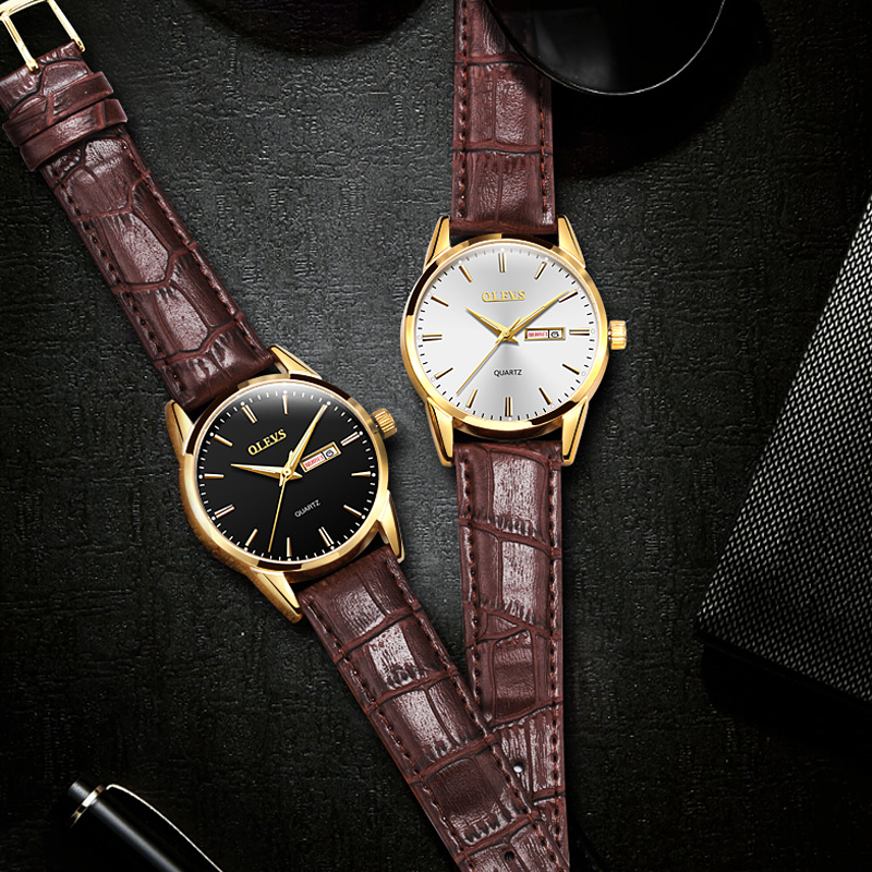 欧利时正品抖音2019新款男士石英表 欧利时鼎延国产腕表