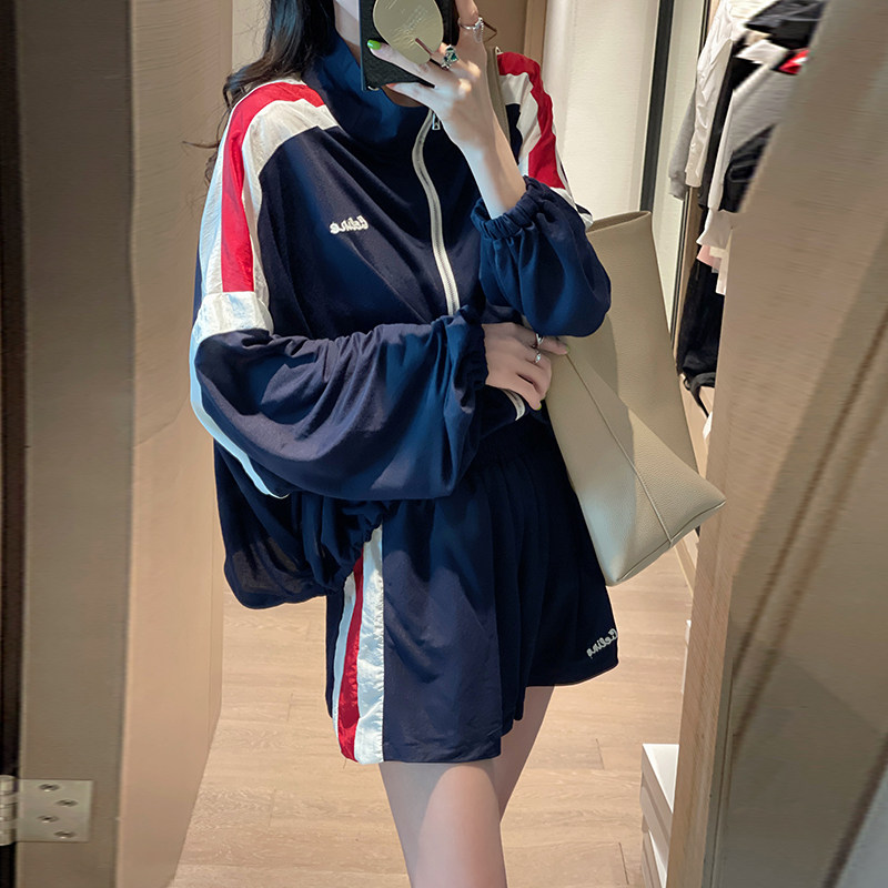 运动套装女欧洲站2022秋新款防晒 哥雅宁特时尚套装