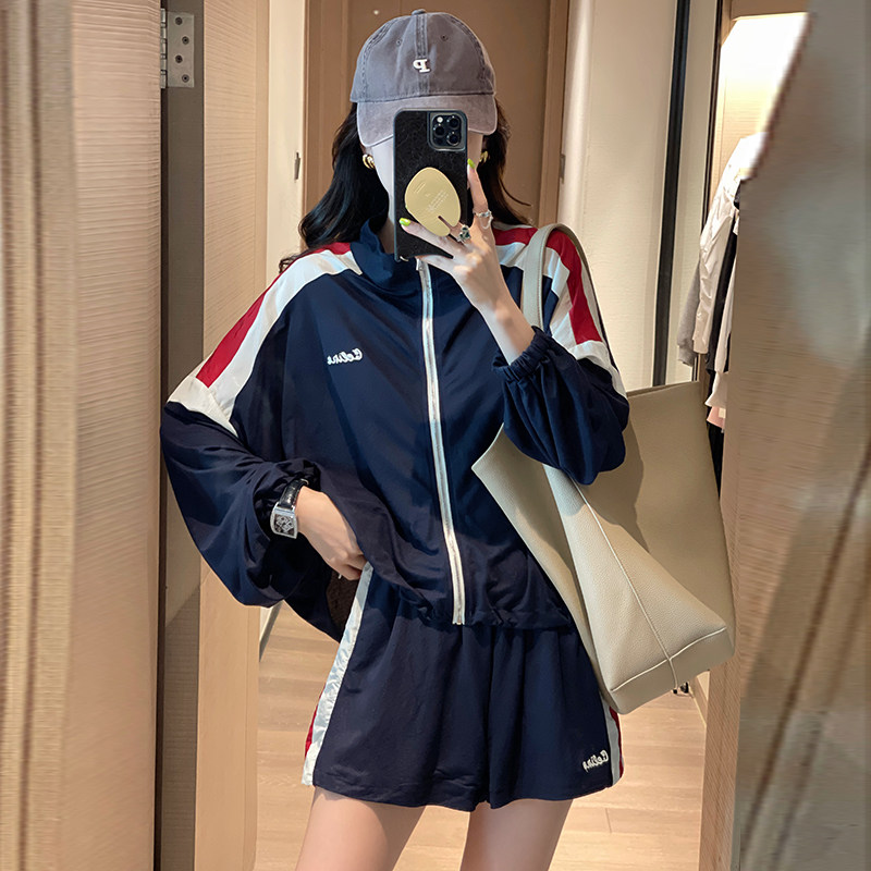 运动套装女欧洲站2022秋新款防晒 哥雅宁特时尚套装