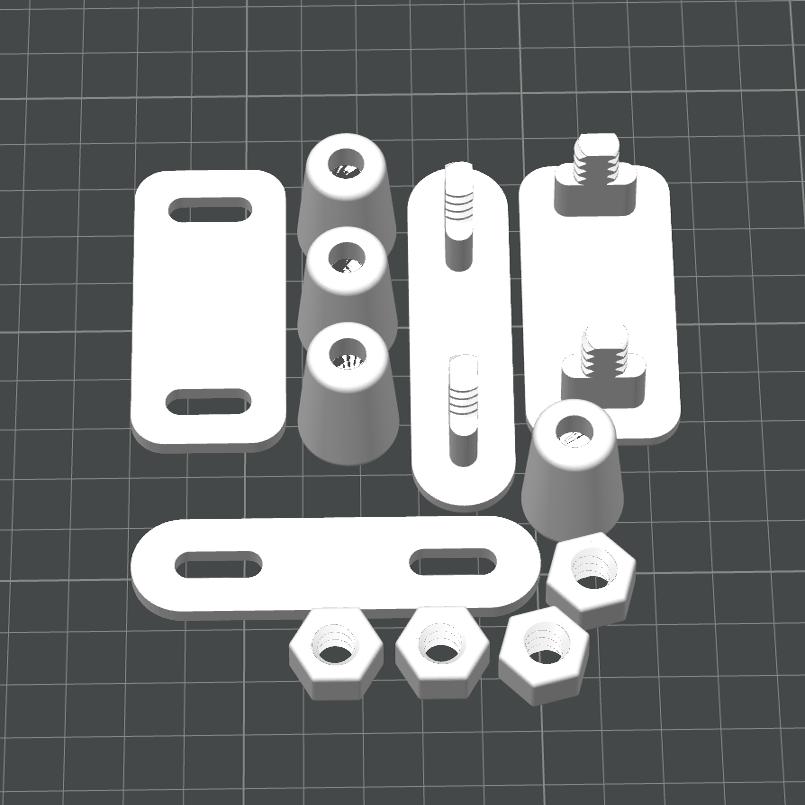 适用宜家SKADIS 斯考迪斯 洞洞板配件 上下左右连接器 加强版 - 图2
