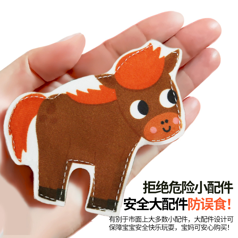 lalababy启蒙撕撕书土豪版婴儿安静布书早教宝宝书撕不烂动手玩具