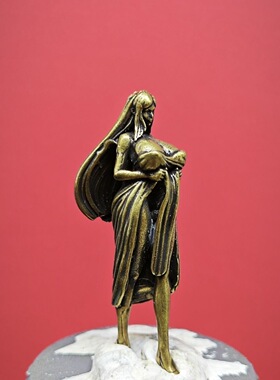 黄铜 美少女艾琳丰满长腿大胸长裙美女模型1/43比例微缩白模雕像