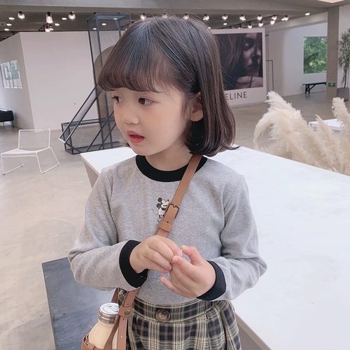 Мультяшный приятный телу детский осенний лонгслив, детская одежда, коллекция 2021