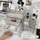 Transparent acrylic desktop drawer storage box