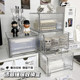 Transparent acrylic desktop drawer storage box