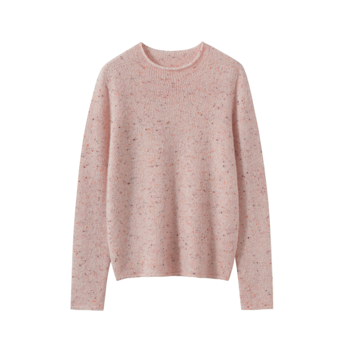 Z.M.R 彩点子花纱 100%纯山羊绒衫女针织圆领加厚软糯毛衣上衣,淘宝优惠券,粉丝福利购,淘宝优惠卷