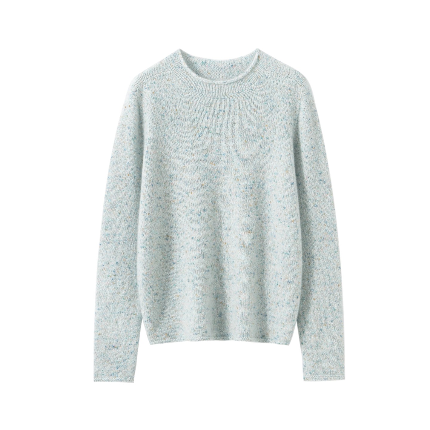 Z.M.R 彩点子花纱 100%纯山羊绒衫女针织圆领加厚软糯毛衣上衣,淘宝优惠券,粉丝福利购,淘宝优惠卷