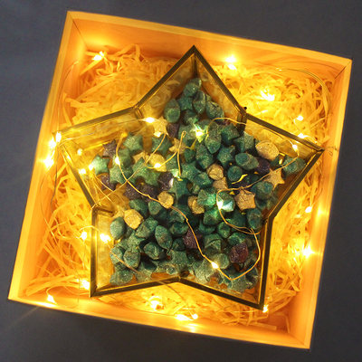 创意幸运星星许愿玻璃瓶子漂流空折纸条闪钻手工diy5礼物叠五角 虎窝淘