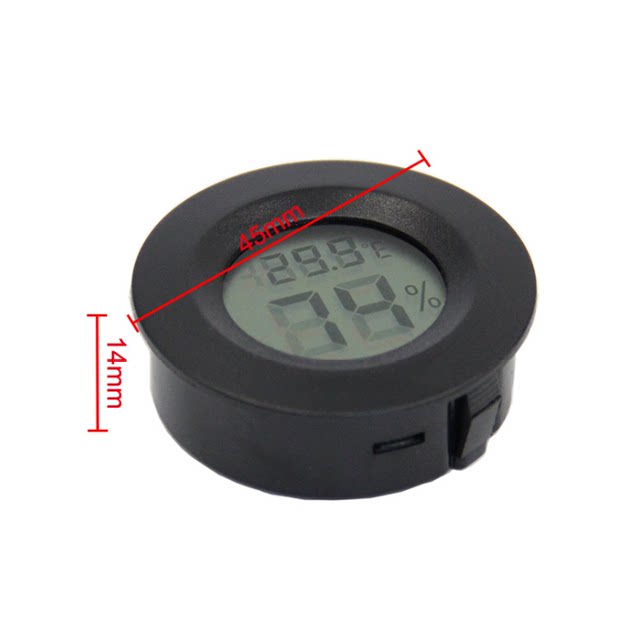 Electronic temperature and humidity meter circular embedded type