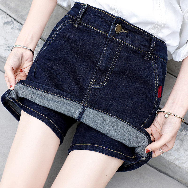 添迎加大码牛仔裙女2019新款短裤裙 添迎女装半身裙
