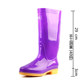 Pull back winter plastic rain boots