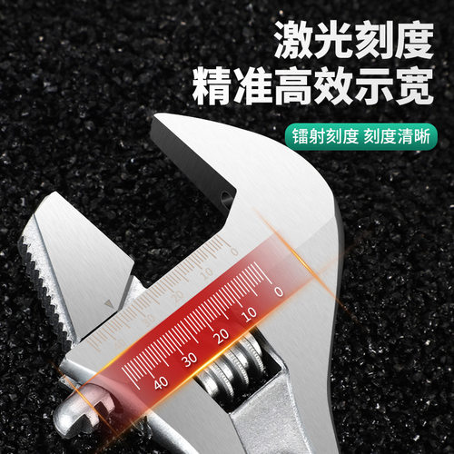 活动扳手工具套装调节活口管钳五金大全多功能大开口卫浴扳子全套 - 图1