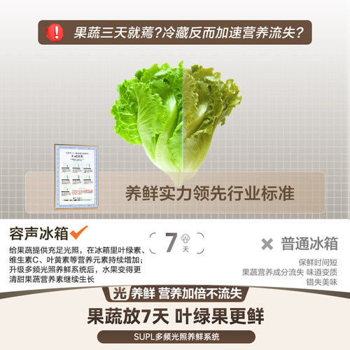 容声世界杯定制款605WILL养鲜三系统十字超薄嵌入一级冰箱 - 图1