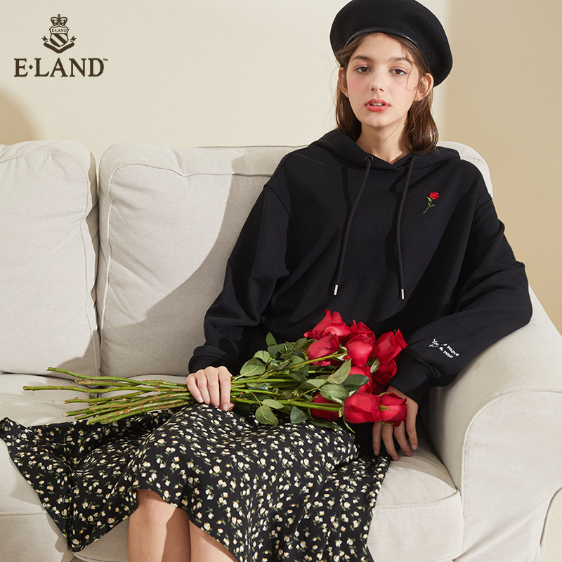 eland2020夏季新款碎花印花超仙 ELAND半身裙