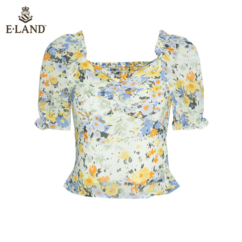 eland2020夏季新款清新碎花 ELAND衬衫