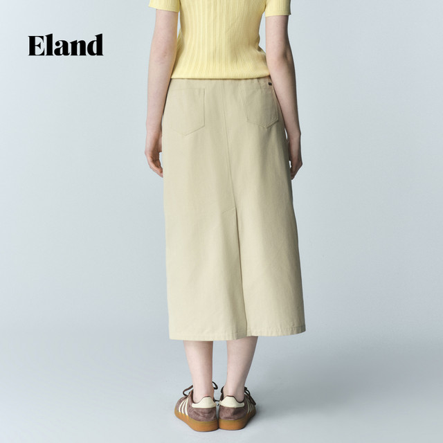 ELAND skirt thin straight back slit