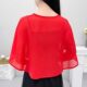 ໂສ້ງຂາສັ້ນ chiffon shawl, versatile ແລະ stylish, shawl ສັ້ນກັບ skirt ໃນ summer, gauze lace-up jacket ບາງໆ