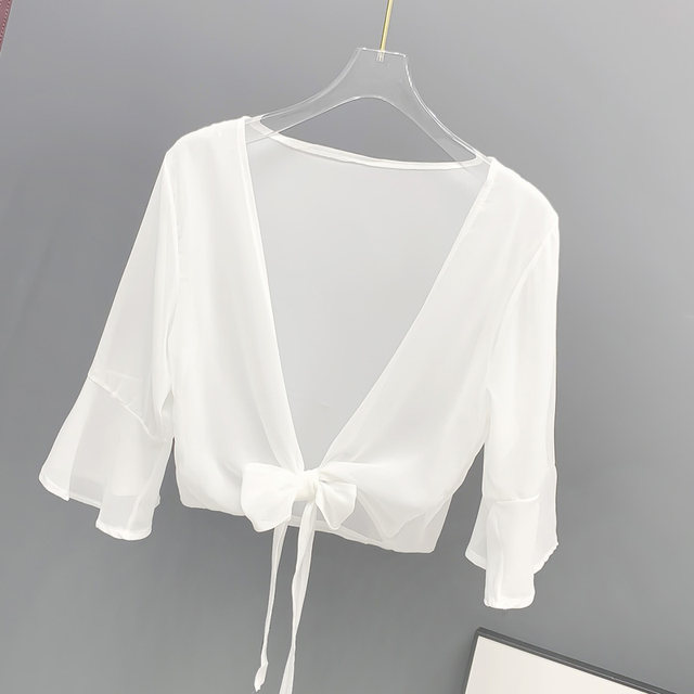 ເສື້ອຢືດບາງໆ shawl ກັບ skirt suspender