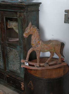 印度木马动物摆件装饰客厅