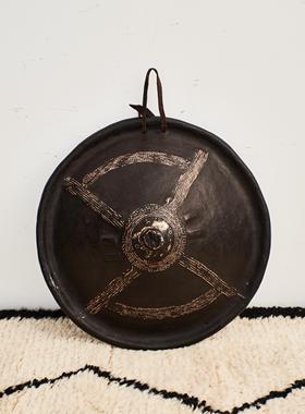 非洲古董盾牌摆件客厅装饰侘寂风