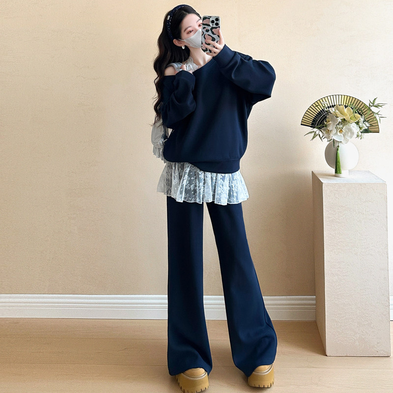 孕妇装春装长袖上衣春季休闲裤时尚设计感孕妇套装春秋三件套潮妈,淘宝优惠券,粉丝福利购,淘宝优惠卷