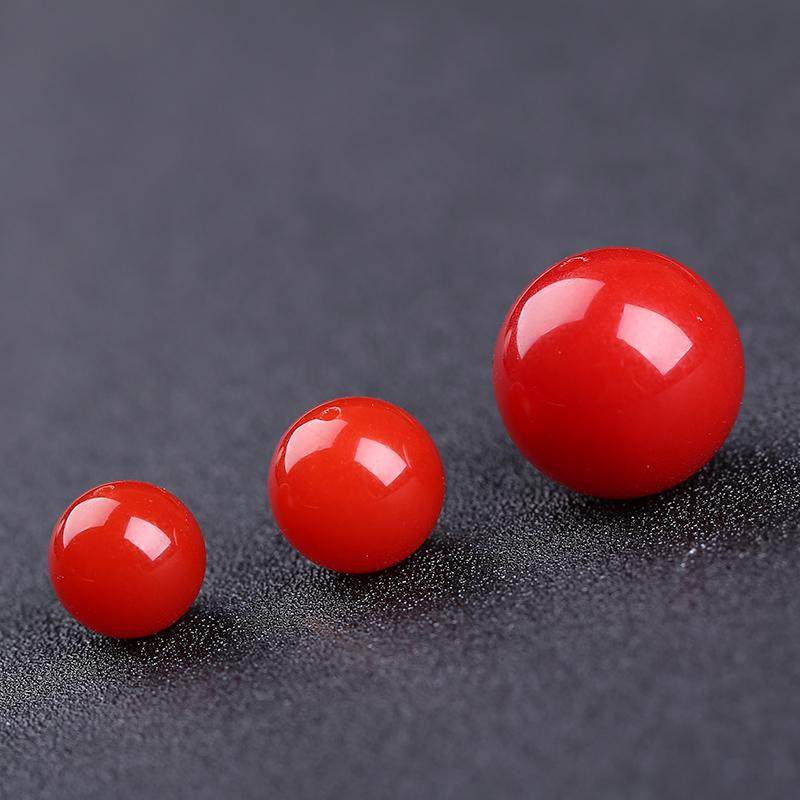 原矿保山南红散珠玛瑙单珠圆珠子满肉柿子红隔珠金刚星月手串配饰,淘宝优惠券,粉丝福利购,淘宝优惠卷