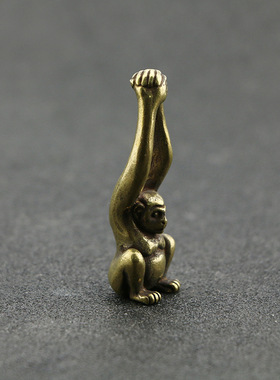 复古生肖猴汽车钥匙扣手把件