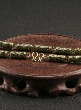 仿古黄铜项链男霸气铜长链条diy 包包挂链腰带裤腿链