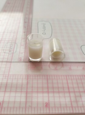微缩仿真立体咖啡杯牛奶食玩摆件模型娃屋装饰手工diy奶油胶树脂