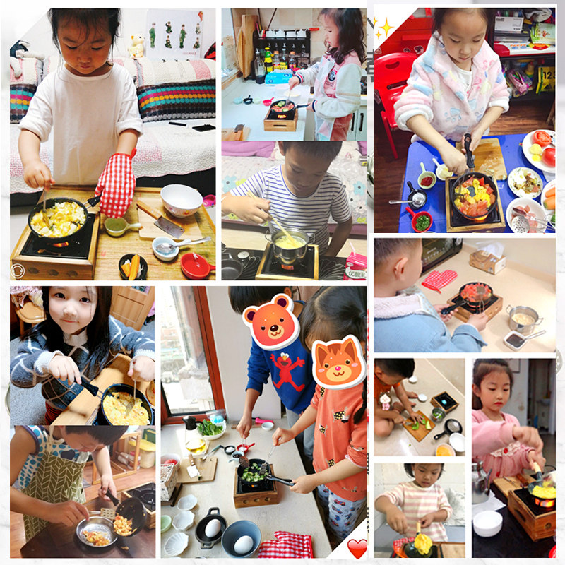 恩培迷你厨房做饭真煮套装抖音玩具 通学宝母婴过家家玩具