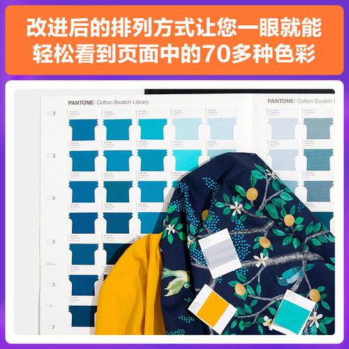 新品【官旗包邮】Pantone潘通色卡FHIC100C彩通FHI棉布版色库国际标准服装家居纺织TCX棉布色卡 - 图1