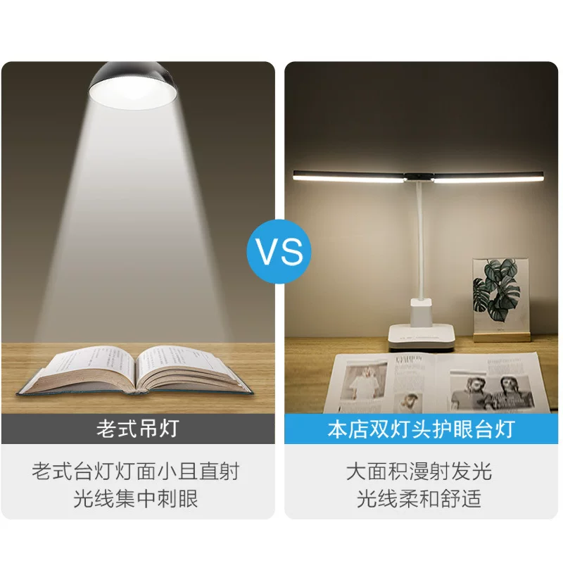LED креативная настольная лампа для настольного стола для кровати, защита глаз